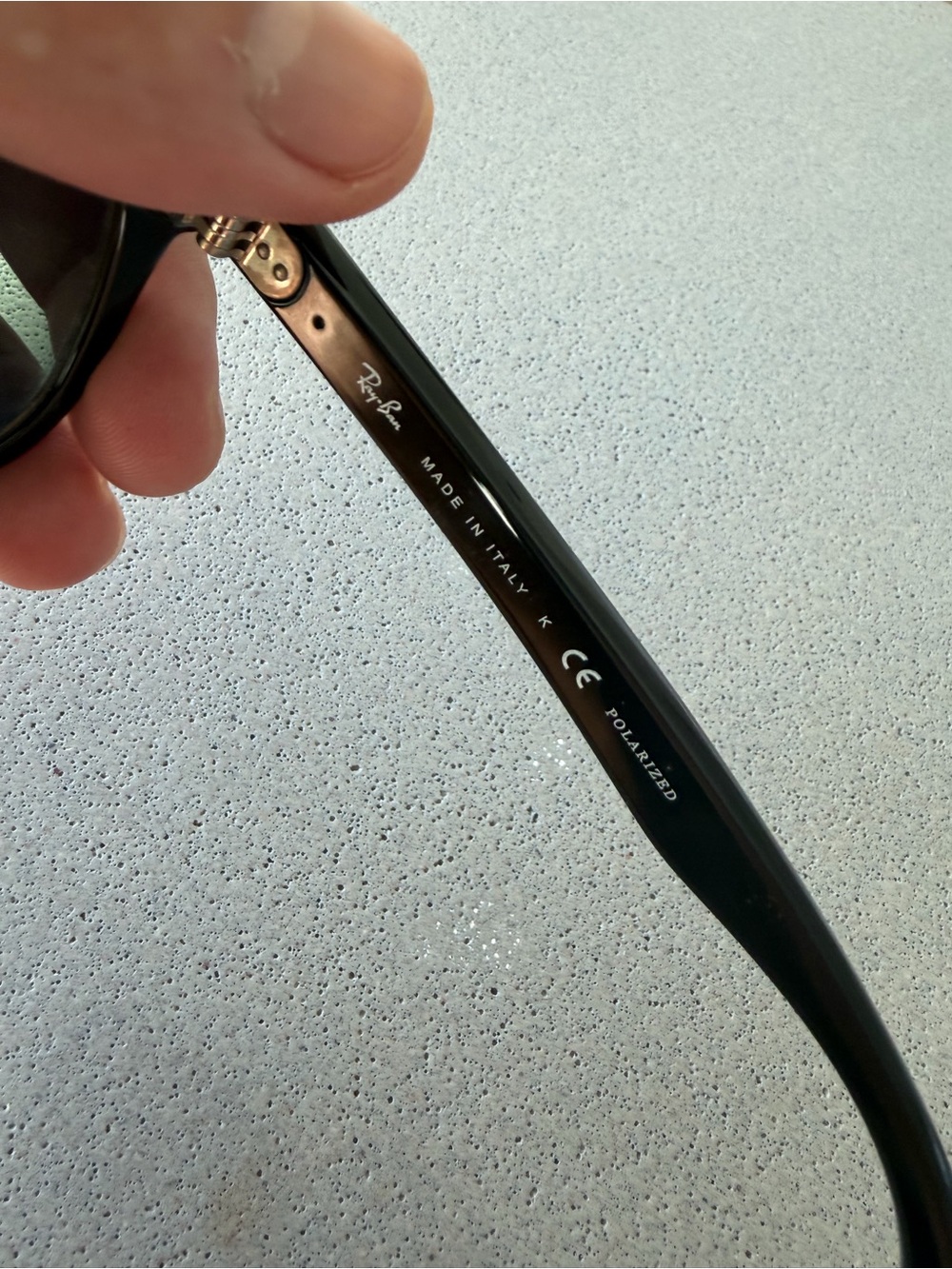 Ray-Ban Black Polarized Wayfarer Sunglasses with Case - Picture 5 of 8